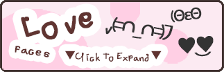 Show kawaii text faces in love